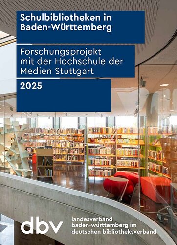 Deckblatt Broschüre Schulbibliotheken in BW